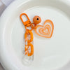Orange Heart Charm
