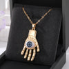 Gray Gold Hamsa