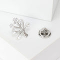 Crystal Money Tree Lapel Pin In 2 Styles With Polished Metal Details view 5