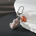 Flocked Capybara Keychain with Mini Companion 6 Styles view 7