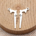 Miniature Hand Saw Shaped Metal Charm Pendant Metal Jewelry Making Component view 2