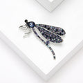 Crystal Covered Dragonfly Brooch in Four Mixed Color Palettes view 3