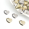 Enamel-Look And Crystal-Accented Gold Silver Butterfly Pendant Components in 2 Styles view 1
