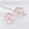 Transparent Glass Cherry Blossom Beads in Ten Color Finishes view 9