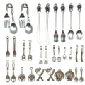 Antique Silver Tableware Metal Charms with 16 Listed Options view 5