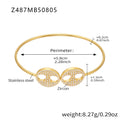 Sea Life Open Bangle Collection in Seven Metal Styles view 6