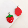 Red Strawberry and Heart Glossy Charms with 11 Listed Options view 10