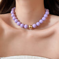 Round Acrylic Bead Bracelets Necklaces Sixteen Color Styles view 11