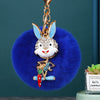 Blue-Rabbit Royal-Blue-Pom