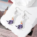 Acrylic Bird Print Drop Earrings Fishhook 9 Styles view 8