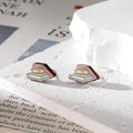 Colorful School Supplies Wood Stud Earrings in Nine Designs view 10