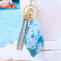 Star Filled Conch Shell Keychains in Seven Colors plus Assorted Option view 1