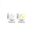 Crystal Heart Alloy Charm Pendants in Gold and Silver Tones view 2