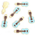 Enamel-Look Gold Silver Guitar Alloy Charms in 14 Styles view 12