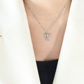 Elephant Head Pendant Satellite Bead Chain Necklace view 7