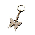 Rhinestone Butterfly Keychains Gold Silver Metal 2 Colors view 5
