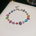 Geometric Mixed-Shape Zircon Bracelets 3 Colorways view 8