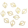 Crystal Eiffel Tower Pearl Alloy Charm Pendants for Jewelry Making view 7