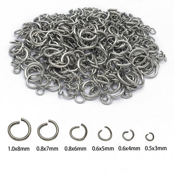 Metallic Jump Ring Jewelry Findings with 12 Listed Options