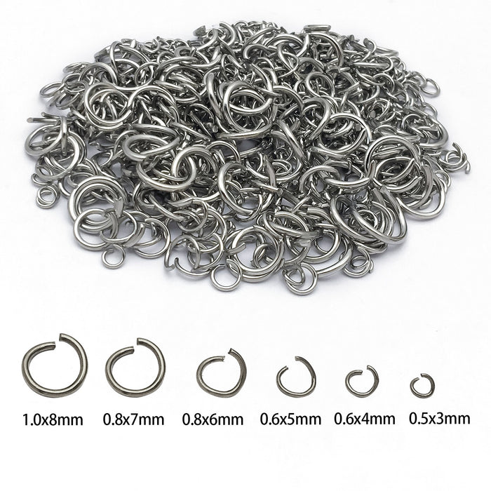 Metallic Jump Ring Jewelry Findings with 12 Listed Options