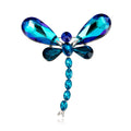 Dragonfly Crystal Two Designs Metal Brooch Pin 5.7 x 5.1 cm view 7