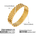 Geometric Openwork Hinged Bracelets in Ten Polished Styles view 12