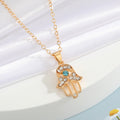 Assorted Evil Eye and Hamsa Pendant Necklaces in Fourteen Designs view 6