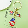 Heart Charm Keychains Featuring Blue Bow Across 22 Pictured Variations view 8