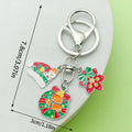 Christmas Charm Keychains Featuring Green Christmas Tree Across 81 Pictured Variations view 3