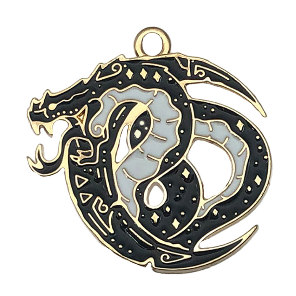 Enamel Zinc Alloy Enamel Charm Pendants Style 8810