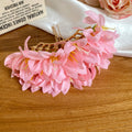 Fabric Lily Flower Gold Arch U Pin Hairpins Five Colors view 10