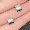 Antique Silver Heart Metal Beads with 11 Listed Options view 10