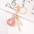 Rhinestone Money Bag Keychain Dollar Sign Crystal Charm view 3