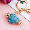 Jeweled Arrow Heart and Candy Heart Keychains in Eight Pictured Options view 11