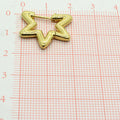 Hollow Star Hoop Earrings in Gold and Silver Tone Finishes view 2