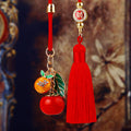 Mixed Persimmon Car Hangers in Seven Motif Combinations plus One Plain Tassel view 11