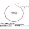TXP138 Red-Silver Necklace