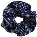 Polka Dot Fabric Scrunchies Black Navy Classic Bow Styles view 5