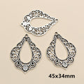 Bohemian Silver Tone Connector Pendants in Eight Ornate Designs view 9