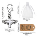 Winged Enamel Cross Lobster Clasp Charms in Five Colors view 2