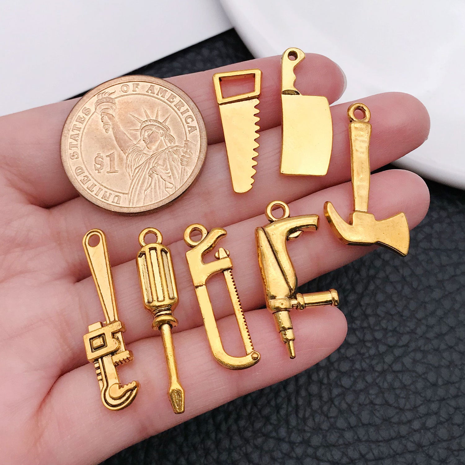 Zinc Alloy Knife Tool Theme Charm Pendant for DIY Necklace Bracelet Keychain Jewelry