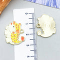 Zinc Alloy Enamel Cartoon Dinosaur Charm Pendant for DIY Keychain Earrings