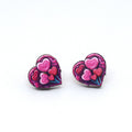 Valentine Wood Stud Earrings in Twenty Eight Illustrated Designs view 12