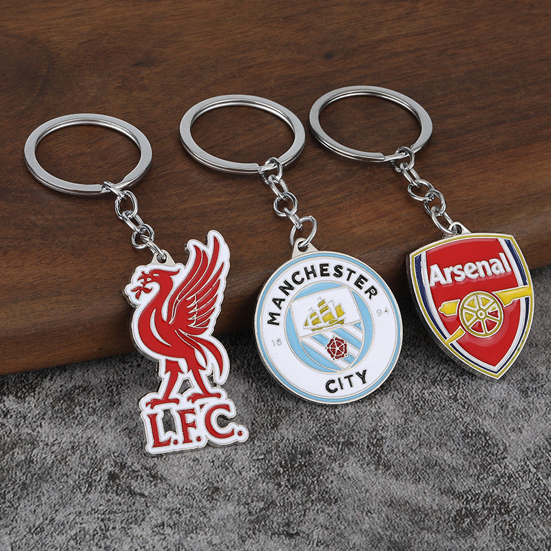 Colorful Football Club Zinc Alloy Keychain Gift Pendant