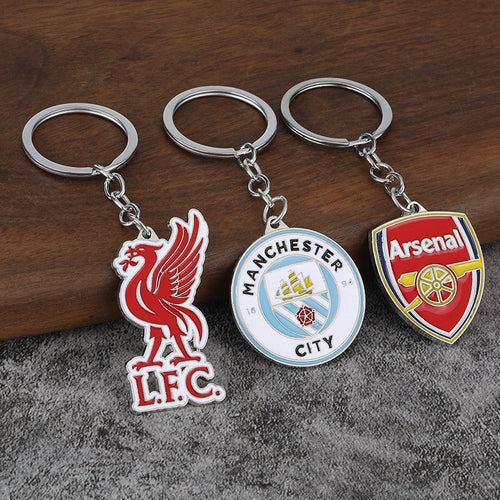 Colorful Football Club Zinc Alloy Keychain Gift Pendant