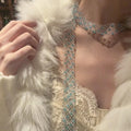 Gold And Silver Tone Open Mesh Long Necklaces In Four Styles view 4