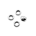 Smooth Round Metal Spacer Beads in Four Metallic Finishes view 3