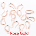 Curved 17 x 10 mm Copper Earring Hooks in Six Metal Finishes view 4
