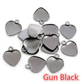 Heart Cabochon Pendant Trays in Eight Metallic Finishes view 8
