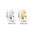 Crystal Heart Teddy Bear Jewelry Components For DIY Earrings And Bracelets Charms view 2